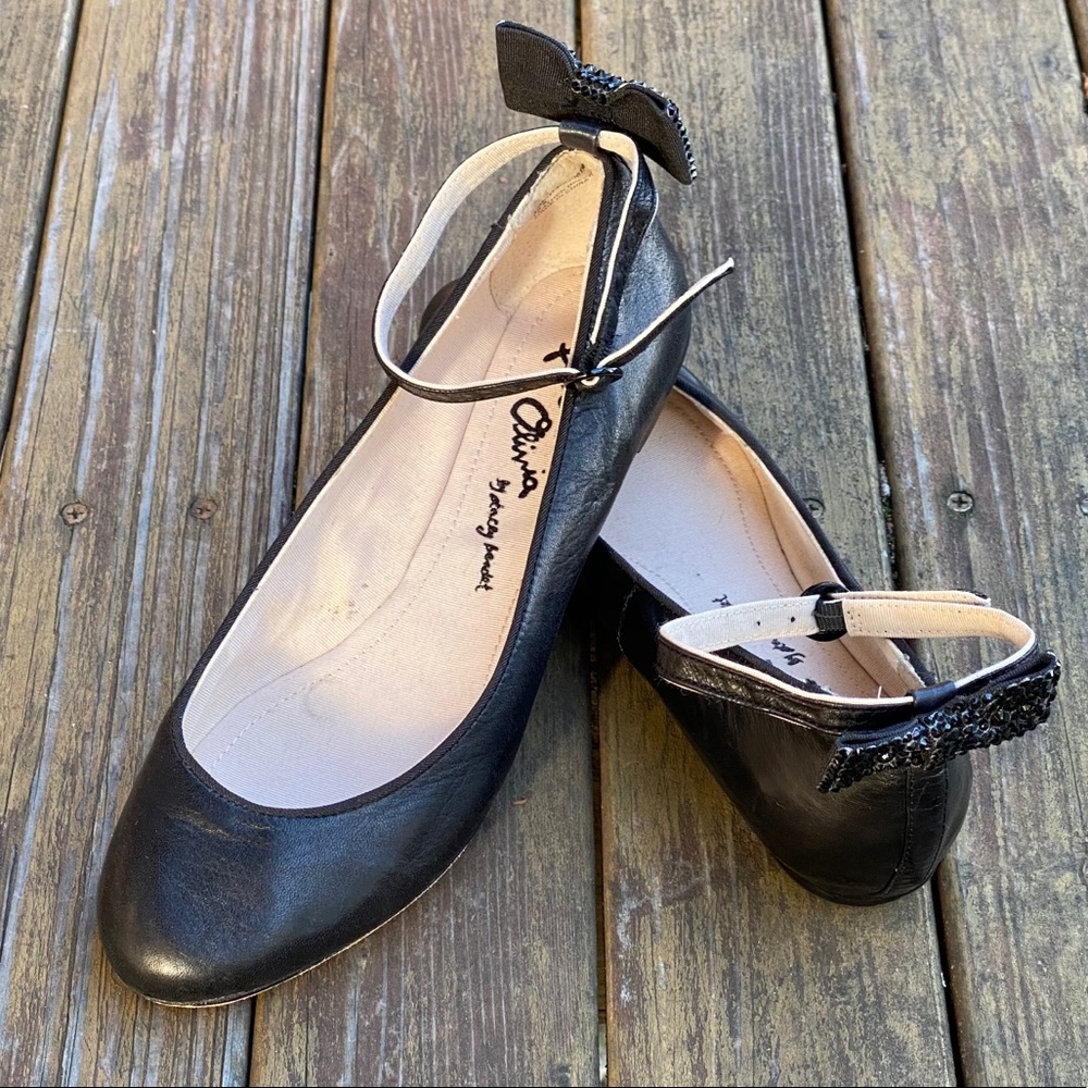 SOLD 🚫 Alice + Olivia Ballerina Flat Crystal Bow - Picture 7 of 7